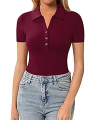 E Short Sleeve Burgundy