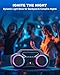 Bluetooth Speaker 80W(Peak)Loud with Bass, 20H Playtime, IPX7 Waterproof, RGB Lights, TWS, Large Portable Wireless Speakers for Outdoor, Home, Party, Pool, Beach, Tailgating, Gym, Work, Gifts (Black)