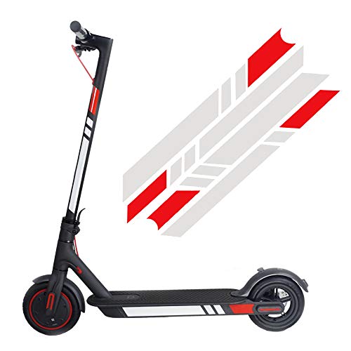 Reflective Stickers for Electric Scooter, Waterproof Night Reflective Film Sticker Fluorescent , Scooter Motorcycle Fluorescent Decal Pedal Stickers Accessories for XIAOMI M365 Ninebot ES1 ES2 ES3 ES4