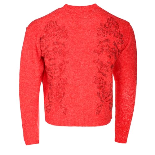 PUMA Mens Aries Knitted Button Down Cardigan Athletic Outerwear Casual - Red2