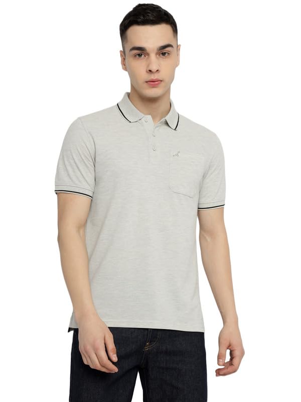 Image of AMERICAN CREW Men's Polo Collar T-Shirt with Pocket, Combo Pack of 2