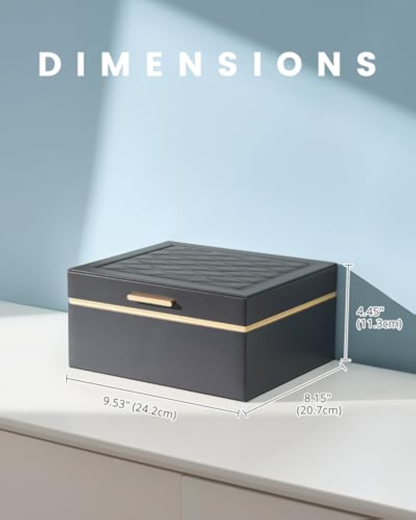 2 Layer Jewelry Organizer Box for Women