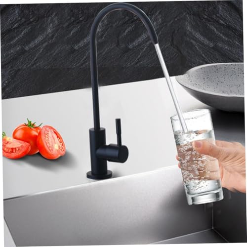 Robinet basse pression noir avec bec pivotant pour cuisine - 4