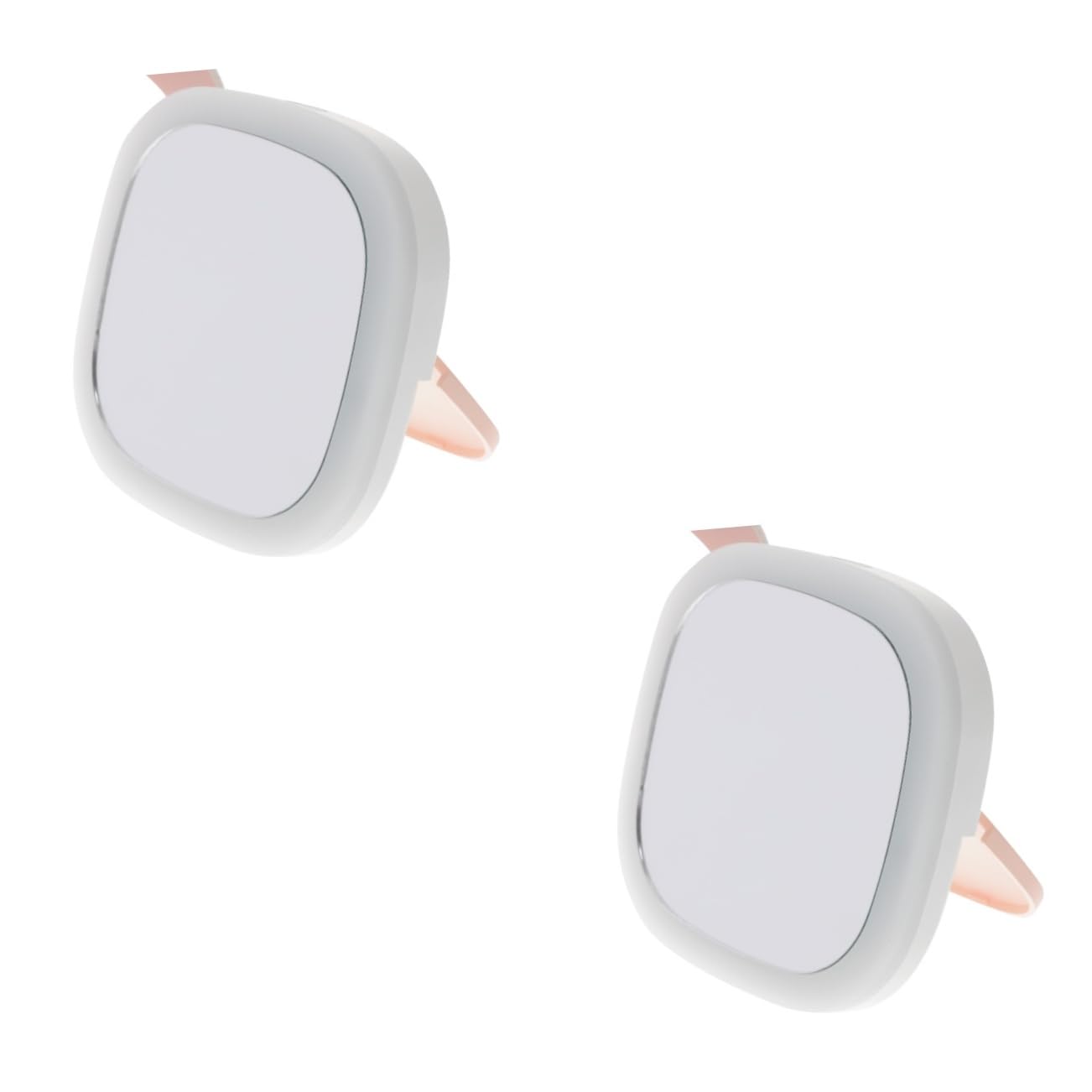 SOLUSTRE 2 Stück LED Kosmetikspiegel Tragbar mit USB Ladefunktion Doppelseitiger Vergrößerungsspiegel für Handspiegel mit Licht Reisen und Makeup