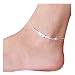 Suyi Women's Beach Anklet Jewelry Chain Multilayer Beaded Anklet Silver (Beads)
