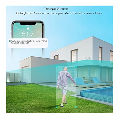 Câmera de Segurança Ip A8 Externa Prova Dágua Wifi Icsee Full Hd 1080p