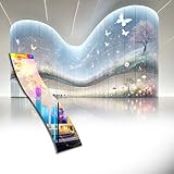 INWIXA (39.5”x10”) Self-Adhesive P6 LED Flexible Transparent Film Screen for Retail Windows, Storefronts, Glass Doors and Many More for Digital Advertising | Sunlight-Readable Display