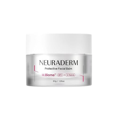 NEURADERM Bálsamo facial protector, crema hidratante rica en ceramida con ácido hialurónico y cica para proteger la barrera de la piel y calmar la