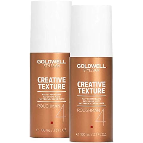 Goldwell Roughman Style SIGN 4 Texture Matte Cream Paste 100ml / 3.3 fl.oz x 2pcs Cover