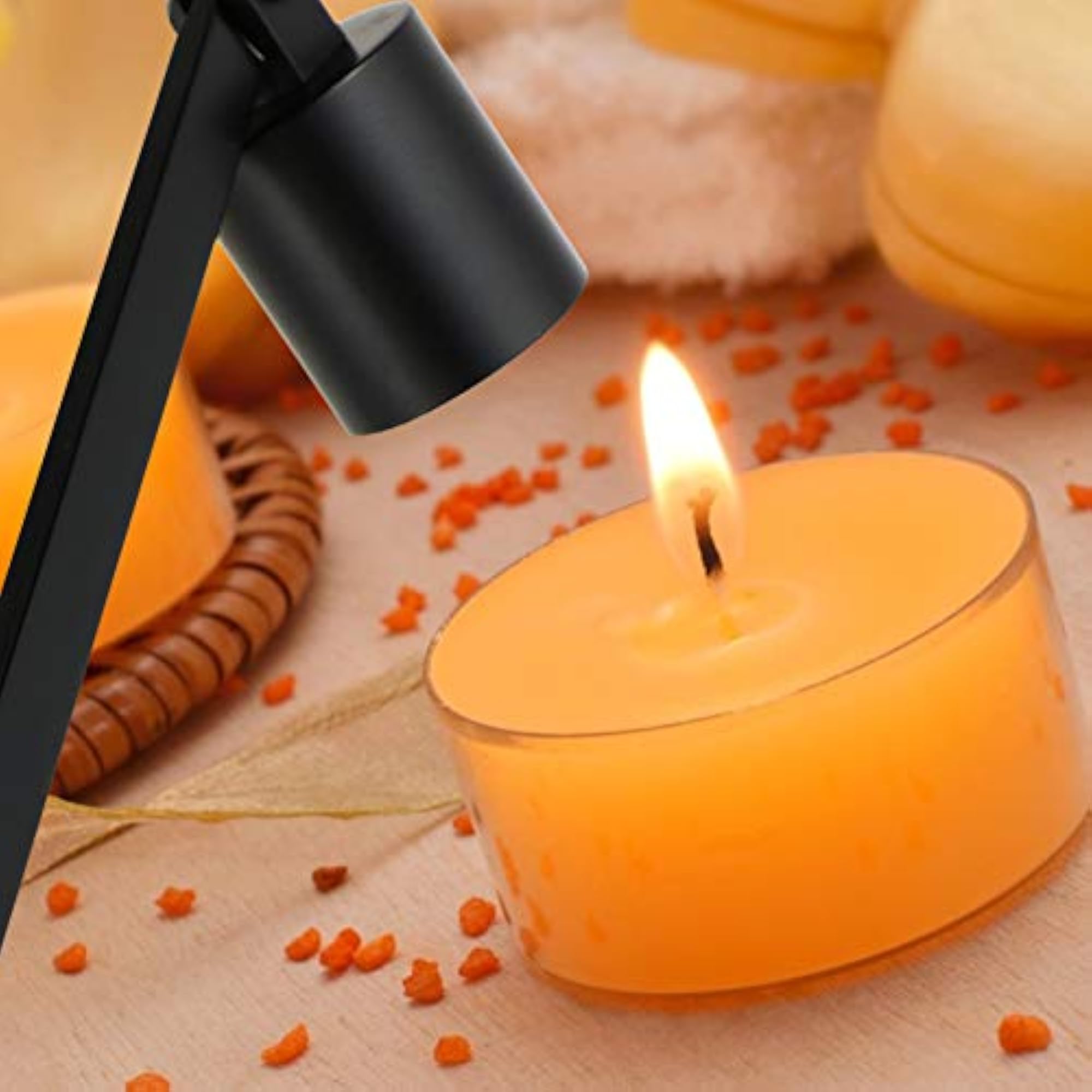 Black Candle Snuffer with Long Handle