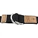 moonsix Canvas Web Belts for Men, Military Style D-ring Buckle Men's Belt, Black