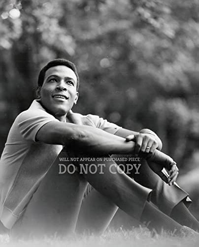Retrato de Marvin Gaye de 11 x 14, revive la magia musical de Motown con esta foto brillante