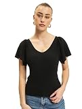 ONLY Damen ONLLEELO S/S Back KNT NOOS Pullover, Black, S
