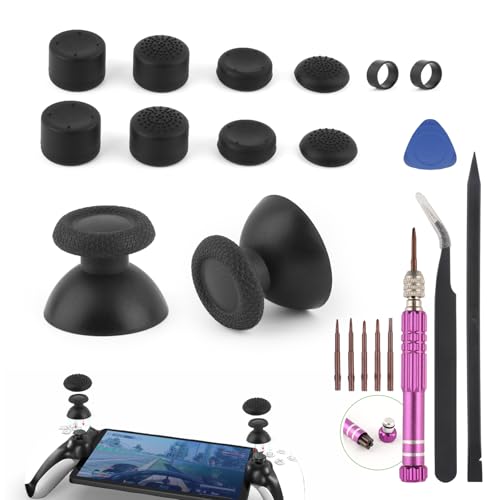 2Pack Thumbsticks for PlayStation Portal Thumbstick Replacement for PS5 Portal Sticks Caps Accessories with Repair Tools