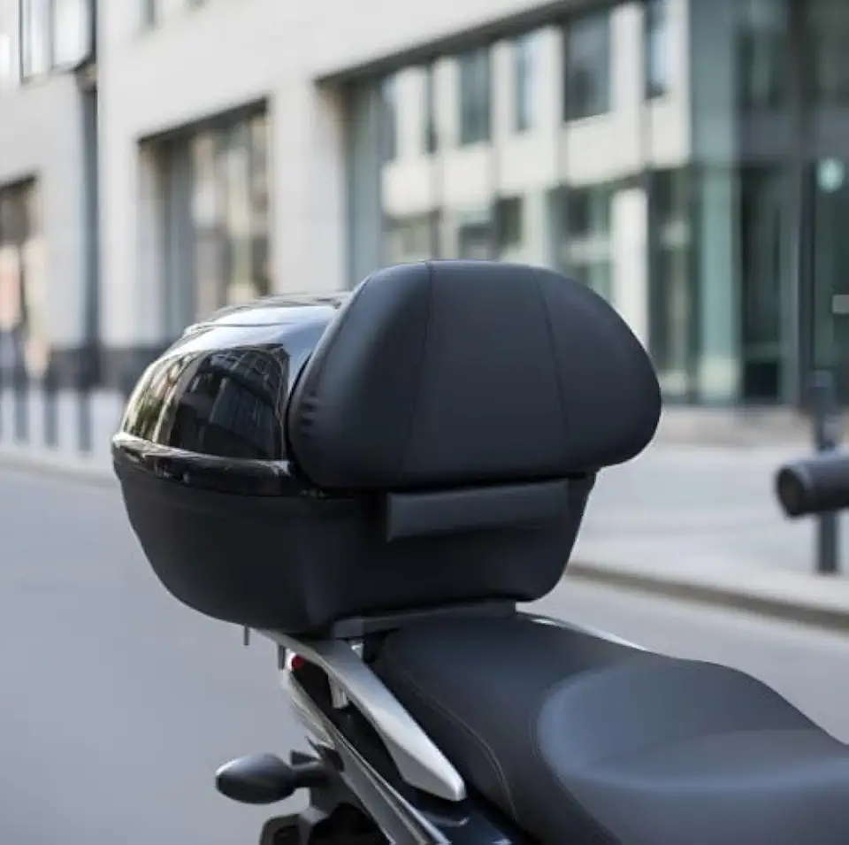 Encosto Almofadado para Baú de Moto – Super Macio e Confortável para o Garupa, Ideal para Bauletos Universais