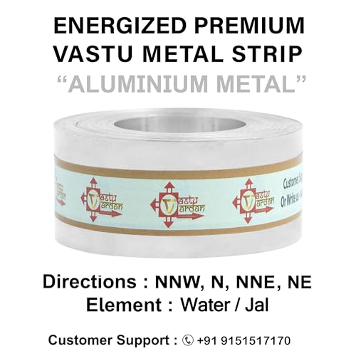 Image of Aluminium Strip | 1 INCH | Pack of 1 | Vastu Strip | Strip for Vastu Remedy | Width-25mm, Thickness-0.2mm, Length-12 Feet Approx.