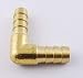 MettleAir 99HB-6 3/8" ID Elbow 90 degree Hose Barb Union Fitting, Brass (Pack of 10)