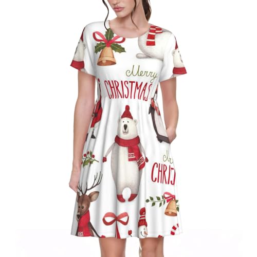 Robe d'été motif Père Noël le cadeau original pour femme audacieuse