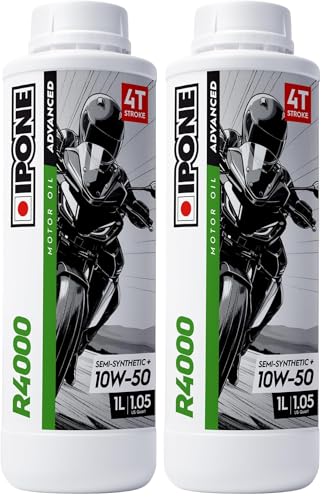 Lubrifiant moto 4T IPONE 10W50 R4000 RS semi-synthétique