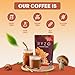 RYZE SUPERFOODS Mushroom Coffee USDA Organic with 6 Adaptogenic Mushrooms and MCT Oil, USA Grown Instant Coffee for Better Energy, Focus, Digestion, Immunity with Lions Mane & Turkey Tail, 30 servings