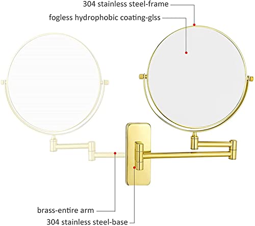 Miroir pour salle de bain extensible idéal pour soins du visage