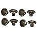 Lon0167 New 3.5mm Threaded Featured 13mm Diameter Metal Reliable Efficacy Screw Type Pull Knob Bronze Tone 8pcs(id:7eb 89 ec fcc)