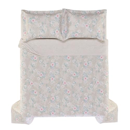 Karsten Jogo de Colcha com Porta-Travesseiro King 160 Fios 100% Algodão Poliana 3 Peças