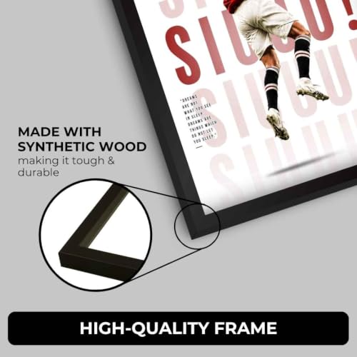 Image of Funk You Store Ronaldo Framed Poster | Cristiano Ronaldo Wall Art | CR7 Edition | Football Legend | Premium Sports Decor for Football Fans | Motivational Wall Poster (F 253)