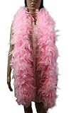 Flydreamfeathers 120 Gram, 6 Feet Long Feather Boa, Great for Party, Halloween Costume, Christmas Tree, Decoration (Baby Pink)