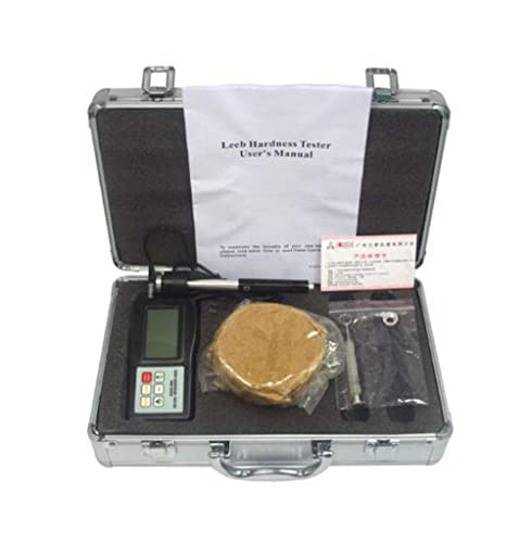 Handheld Leeb Hardness Tester Meter Durometer with Split Sensor LCD Display Measuring Range 200 to 900(HLD) with Hardness Block