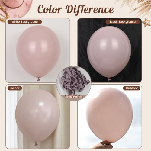 Image of Cowgirl Balloons, Dusty Pink Brown Cow Print Latex Balloons, Pink Cream Beige White Balloons for Cowgirl Girls Birthday My First Rodeo Western Baby Shower Yeehaw Country Farm Animals Party Decorations