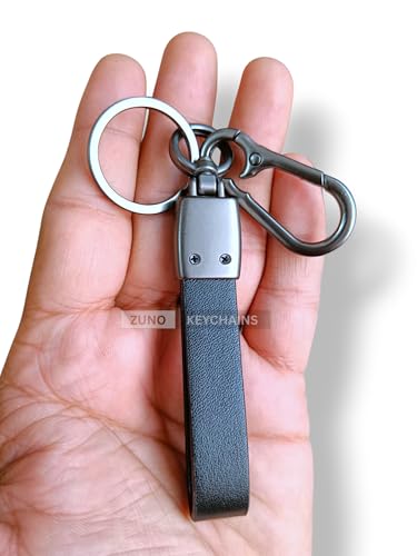 Image of Zuno Leather Keychain Compatible with RE Bike Keys | Key Holder for Classic 350, Hunter 350, Bullet 350, Meteor, Himalayan | Keyring Gift for Men & Women - Anniversary