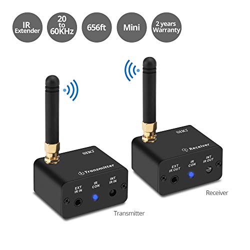 Siig Pro Wireless Ir Remote Control Extender Kit, Infrared Repeater Signal Booster, Ir 20 To 60 Khz - Usb Powered Transmitter And Receiver With Pairing Button - 656Ft (200M) Ce-Rc0111-S1 #TOP1