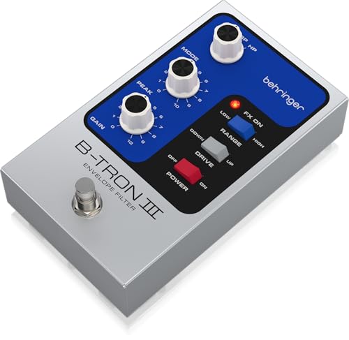 behringer b-tron iii envelope filter pedal auto-wah for guitarbass 3 filter types 2 modes true bypass