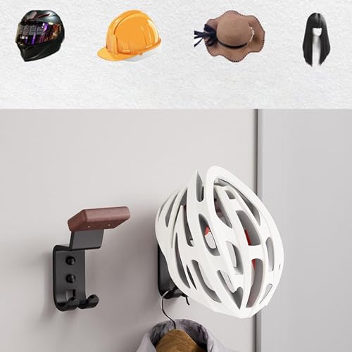 Percha para gorras de béisbol con ganchos y estante de acero rígido 6
