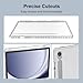 WAYIFON Clear Case for Samsung Galaxy Tab S9 FE 10.9''/ S9 11'', Anti-Yellowing Transparent Shockproof Slim Tablet Cover with Hard PC Back and Soft TPU Bumper, Clear