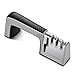 Kitchen Knife Sharpener, Professional Kitchen Scissor Sharpener 4-in-1 Knife and Scissor Sharpening Kit with Non-slip Base and Ergonomic Design for Dull Knives and Scissors for All Sized Knives