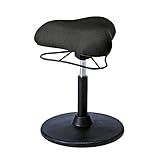 宮武製作所 プロポーションスツール(ロータイプ) 幅41×奥行き41×高さ51~66cm ブラック 姿勢サポート 360度回転 CH-800L BK