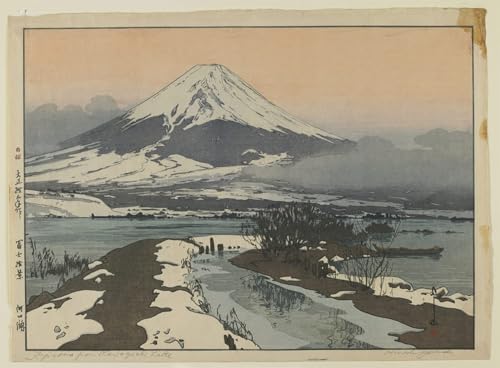 Peinture murale Fujiyama paysage japonais affiche toile salon 60x90