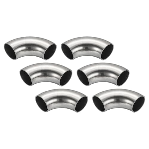 PATIKIL 6pcs 90 Degree Mandrel Bend Elbow, 1-1/8