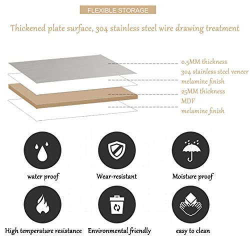 Table murale à abattant pliante et robuste de 100x40 cm pour optimiser les petits espaces