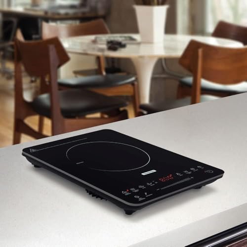 Cooktop Portátil por Indução Tramontina Slim Touch 9471413 com 1 Boca Preto glide