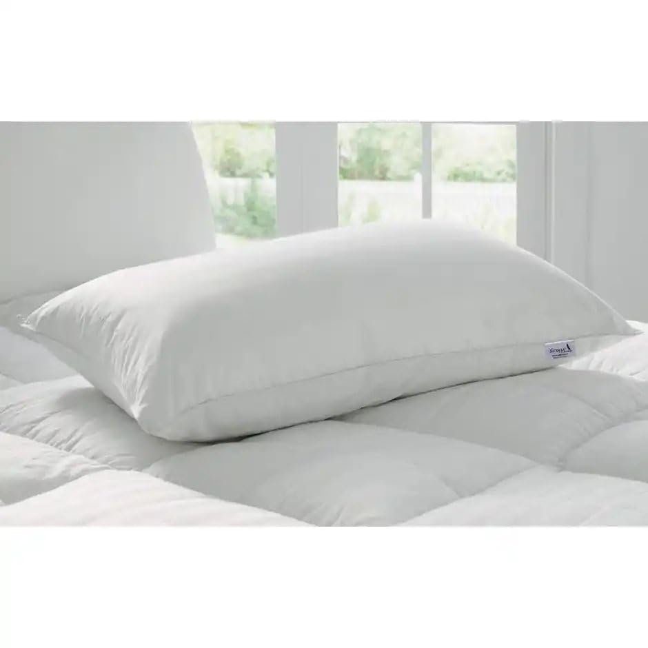 Smart Class Premium Luxurious Microfiber Pillow Filler, Set of 6, Rectangular Cushion Inserts, 40x60 cm, Soft Polyester Fill, Washable, White