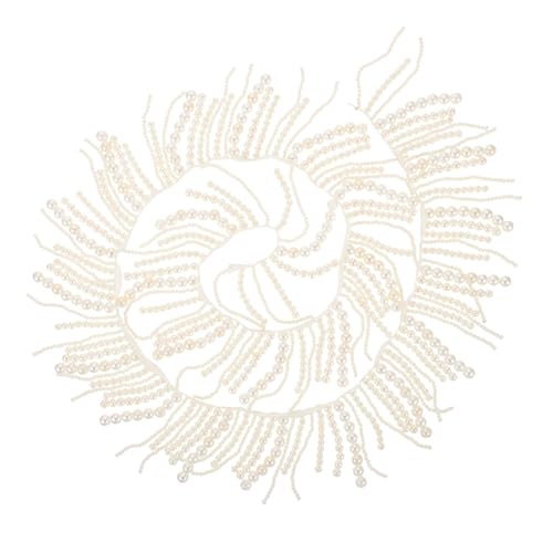 ERINGOGO Elegant Pearl Trim Tassel for Clothing Imitation Pearl and Ribbon Decoration for DIY Clothing Supplies Skirts and Floral Accents