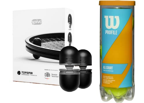spivo ® Audible TOPSPIN! for PRO Players,10-Weeks-Training Course. Used by Boris Becker Academy. More Power & Spin Set, Own Hitting Technique Analysis + Wilson Prime All Court Tennisballs