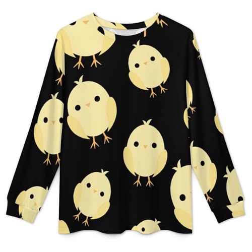 Lovely Chick Men's Pajamas Set Long Sleeve Sleepwear Crew Neck Loungewear Tops And Bottom3