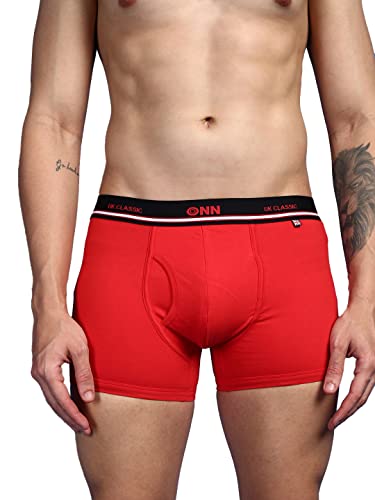 Image of ONN UK Classic Men's Combed Cotton Long Trunk with Feather Touch Ultra Soft Waistband (Pack of 1)