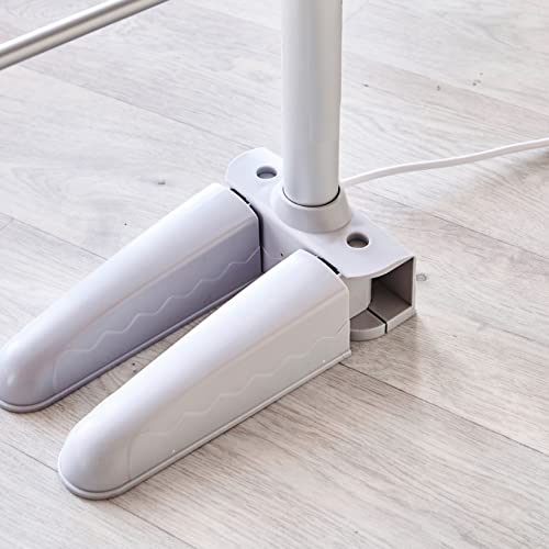 Neo Electric Heated Clothes Drying Rack 3 Tier Foldable Aluminium Laundry Airer with Cover Indoor Dryer - Image 8