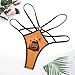 Halloween Costume Pumpkin Skeleton Women's Thongs Sexy T-back Soft G-string Fashion Underwear Low Waist Undies for Dating