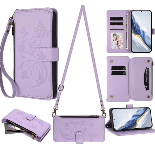 Rnrieyta �W�b�p�[ �N���X�{�f�B �E�H���b�g �X�}�z�P�[�X �J�o�[ Xiaomi Redmi Note 14 Pro 4G�p�A���̉� �}�O�l�b�g 6 �J�[�h�z���_�[ �|�P�b�g �p�[�X ���X�g���b�g �ی� PU���U�[ �o���p�[
